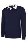 UC402 Classic Rugby Shirt Navy colour image